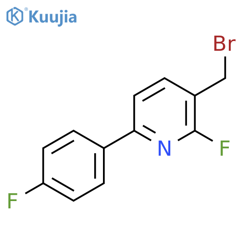 3-Bromomethyl-2-fluoro-6-(4-fluorophenyl)pyridine structure