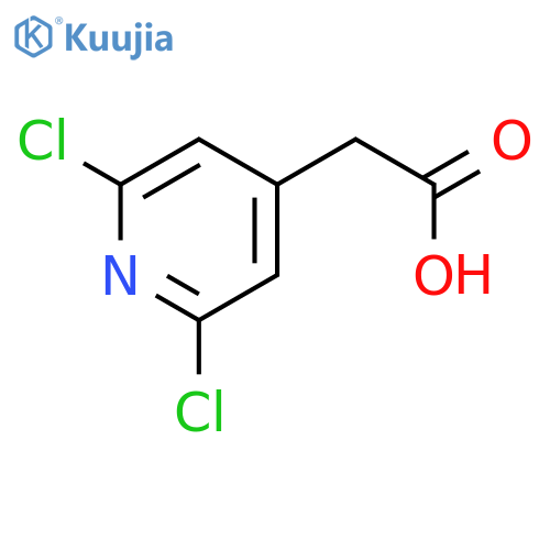 2-(2,6-dichloropyridin-4-yl)acetic acid structure