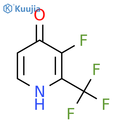 3-Fluoro-4-hydroxy-2-(trifluoromethyl)pyridine structure