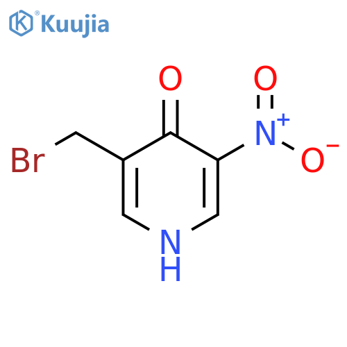 3-Bromomethyl-4-hydroxy-5-nitropyridine structure