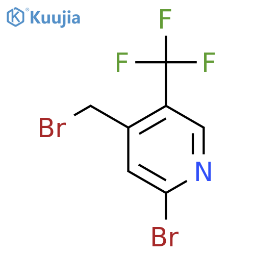 2-Bromo-4-bromomethyl-5-(trifluoromethyl)pyridine structure