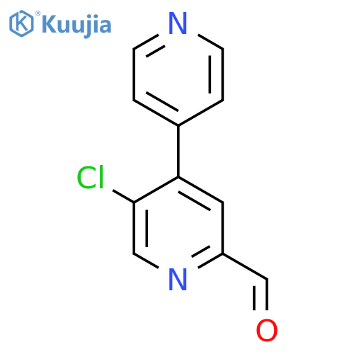 5-Chloro-4-(pyridin-4-yl)picolinaldehyde structure