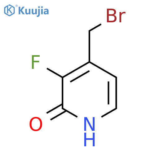 4-Bromomethyl-3-fluoro-2-hydroxypyridine structure
