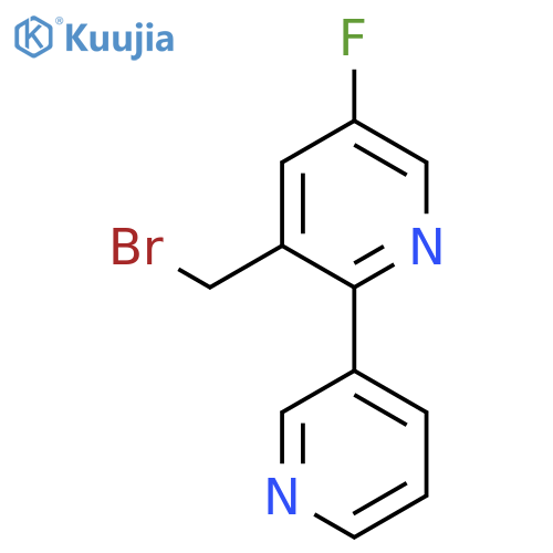 3-Bromomethyl-5-fluoro-2-(pyridin-3-yl)pyridine structure