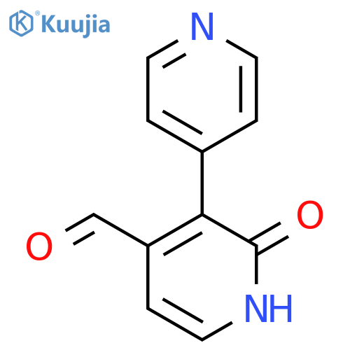 2-Hydroxy-3-(pyridin-4-yl)isonicotinaldehyde structure