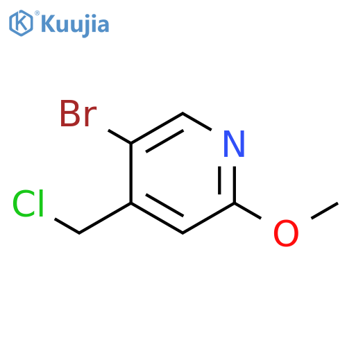 5-Bromo-4-(chloromethyl)-2-methoxypyridine structure