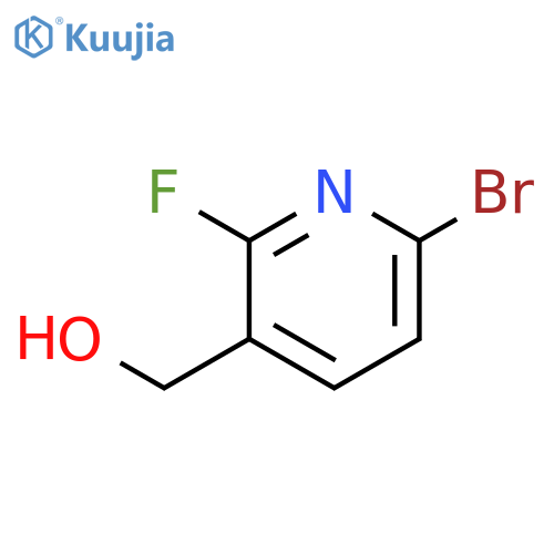 (6-bromo-2-fluoro-3-pyridinyl)methanol structure