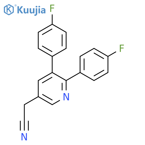 2,3-Bis(4-fluorophenyl)pyridine-5-acetonitrile structure