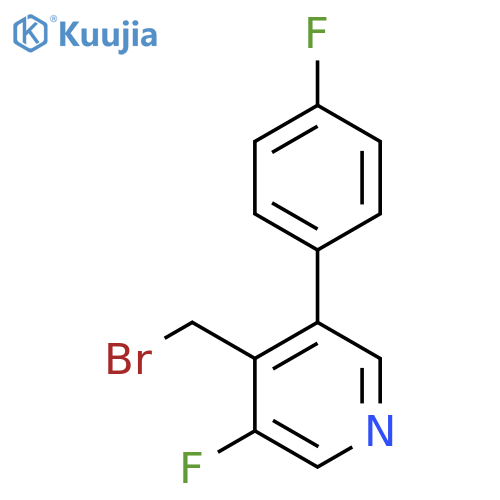 4-Bromomethyl-3-fluoro-5-(4-fluorophenyl)pyridine structure