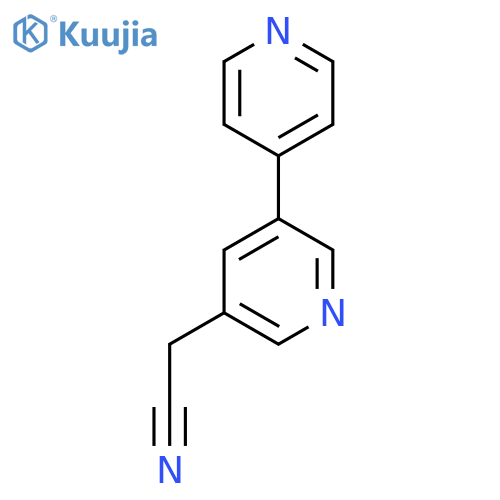 5-(Pyridin-4-yl)pyridine-3-acetonitrile structure