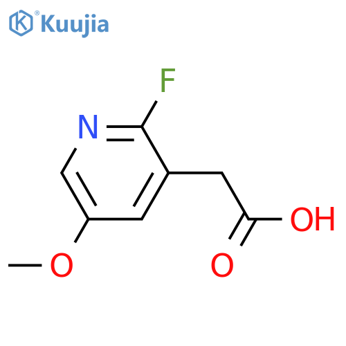 2-(2-Fluoro-5-methoxypyridin-3-yl)acetic acid structure