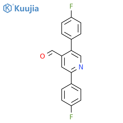 2,5-Bis(4-fluorophenyl)isonicotinaldehyde structure