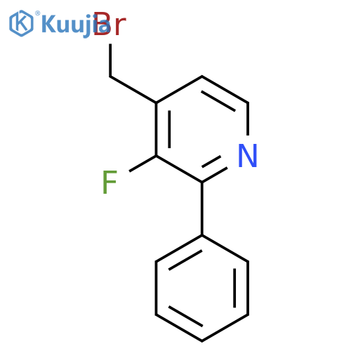 4-Bromomethyl-3-fluoro-2-phenylpyridine structure