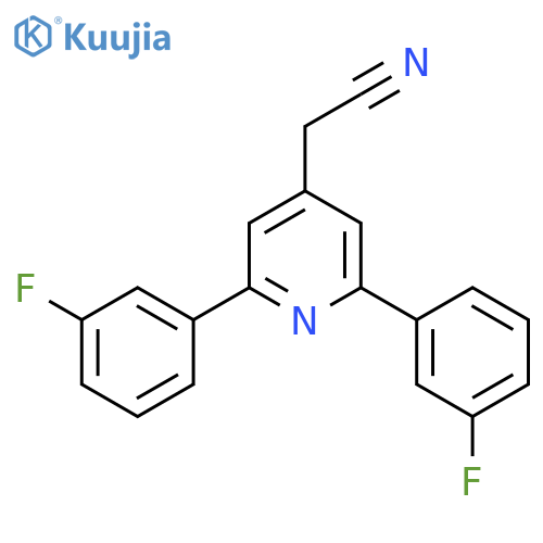 2,6-Bis(3-fluorophenyl)pyridine-4-acetonitrile structure
