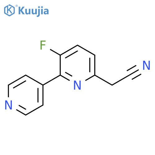 5-Fluoro-6-(pyridin-4-yl)pyridine-2-acetonitrile structure