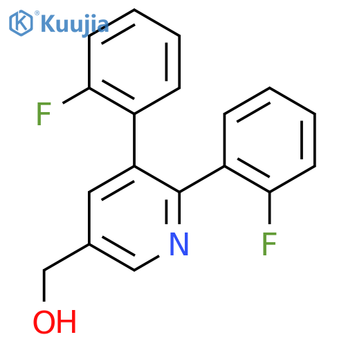 5,6-Bis(2-fluorophenyl)pyridine-3-methanol structure