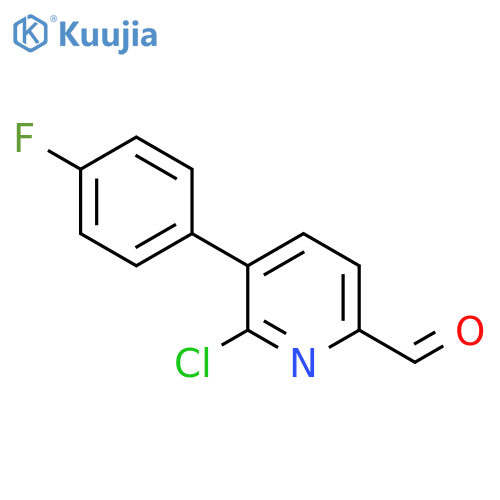 6-Chloro-5-(4-fluorophenyl)picolinaldehyde structure
