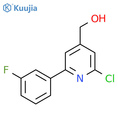2-Chloro-6-(3-fluorophenyl)pyridine-4-methanol structure
