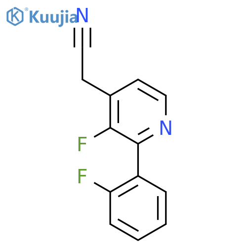 3-Fluoro-2-(2-fluorophenyl)pyridine-4-acetonitrile structure