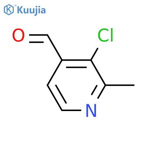 3-chloro-2-methylpyridine-4-carbaldehyde structure