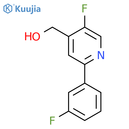 5-Fluoro-2-(3-fluorophenyl)pyridine-4-methanol structure