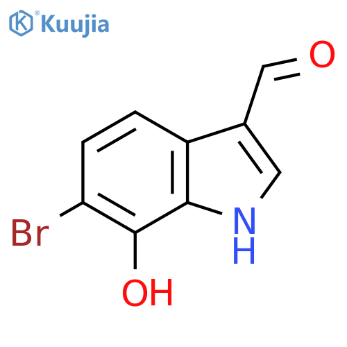 6-Bromo-7-hydroxyindole-3-carboxaldehyde structure