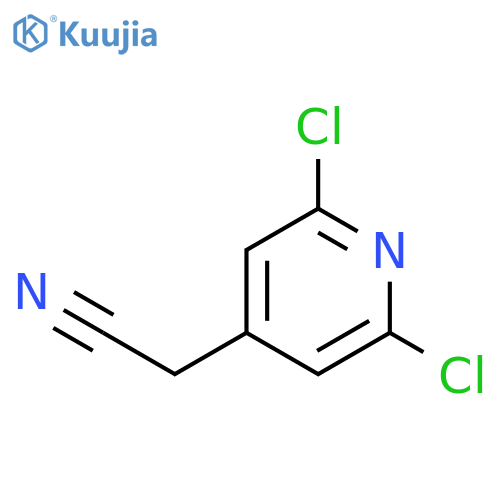 2-(2,6-dichloropyridin-4-yl)acetonitrile structure