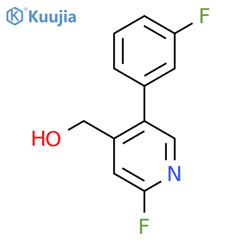 2-Fluoro-5-(3-fluorophenyl)pyridine-4-methanol structure
