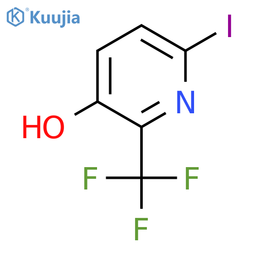 3-Hydroxy-6-iodo-2-(trifluoromethyl)pyridine structure