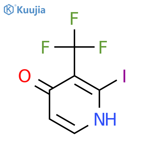 4-Hydroxy-2-iodo-3-(trifluoromethyl)pyridine structure