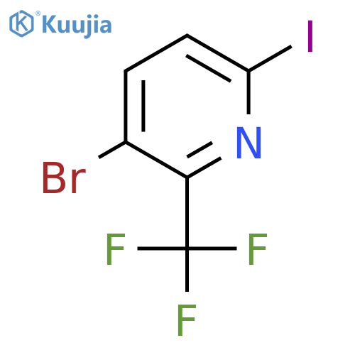 3-Bromo-6-iodo-2-(trifluoromethyl)pyridine structure