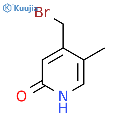 4-Bromomethyl-2-hydroxy-5-methylpyridine structure