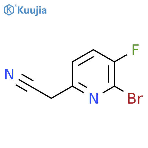 2-Bromo-3-fluoropyridine-6-acetonitrile structure