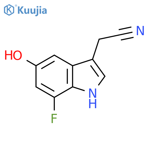 7-Fluoro-5-hydroxyindole-3-acetonitrile structure
