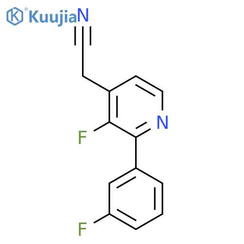 3-Fluoro-2-(3-fluorophenyl)pyridine-4-acetonitrile structure