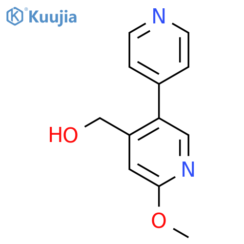 2-Methoxy-5-(pyridin-4-yl)pyridine-4-methanol structure