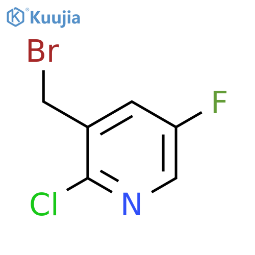 3-(Bromomethyl)-2-chloro-5-fluoropyridine structure