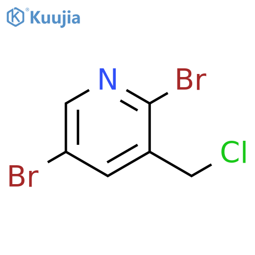 2,5-dibromo-3-(chloromethyl)pyridine structure
