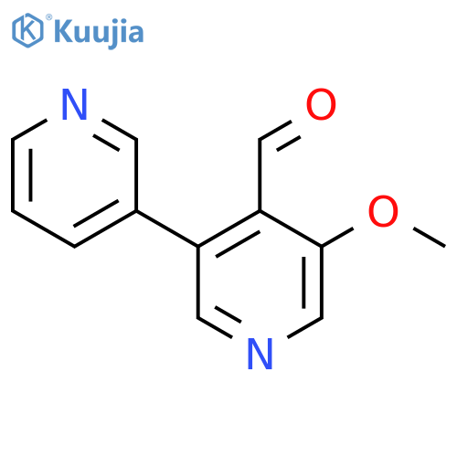 3-Methoxy-5-(pyridin-3-yl)isonicotinaldehyde structure