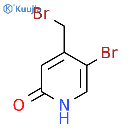 5-Bromo-4-bromomethyl-2-hydroxypyridine structure