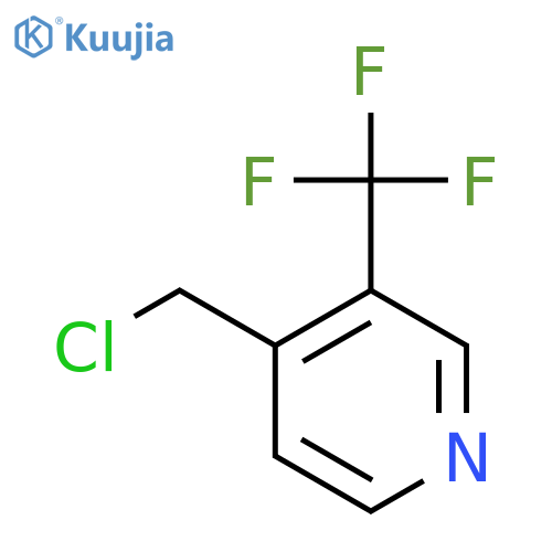4-(chloromethyl)-3-(trifluoromethyl)pyridine structure