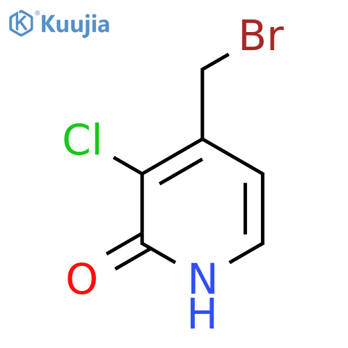 4-Bromomethyl-3-chloro-2-hydroxypyridine structure