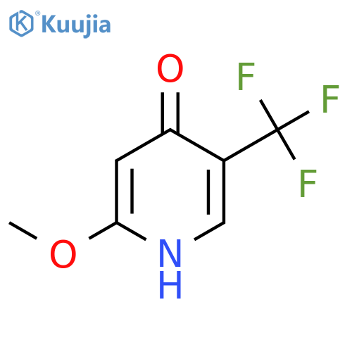 4-Hydroxy-2-methoxy-5-(trifluoromethyl)pyridine structure