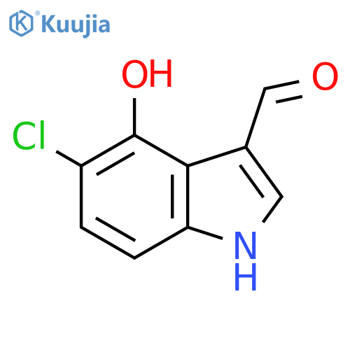 5-Chloro-4-hydroxy-1H-indole-3-carbaldehyde structure