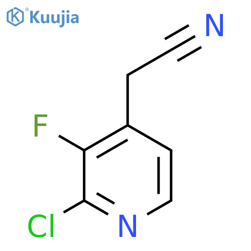 2-Chloro-3-fluoropyridine-4-acetonitrile structure