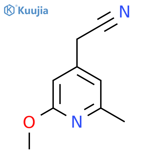 2-(2-methoxy-6-methylpyridin-4-yl)acetonitrile structure