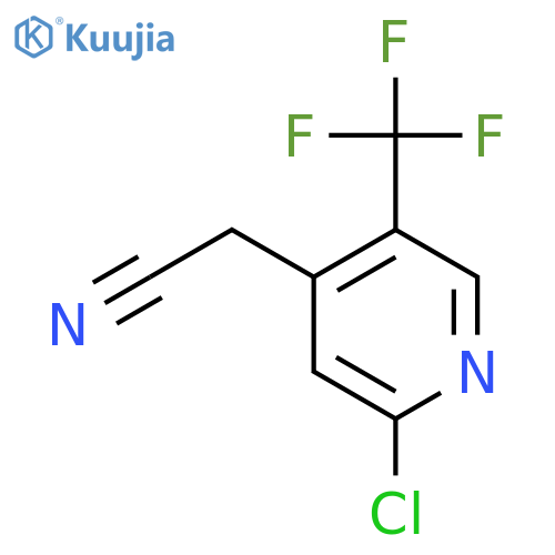 2-Chloro-5-(trifluoromethyl)pyridine-4-acetonitrile structure
