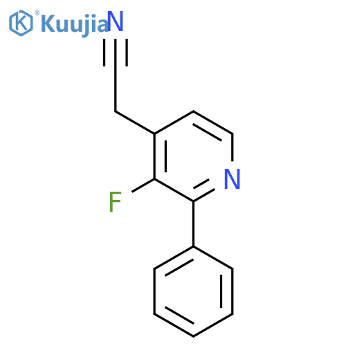 3-Fluoro-2-phenylpyridine-4-acetonitrile structure