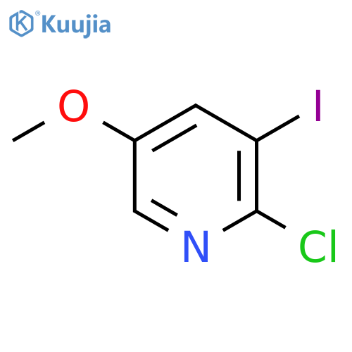 2-Chloro-3-iodo-5-methoxypyridine structure