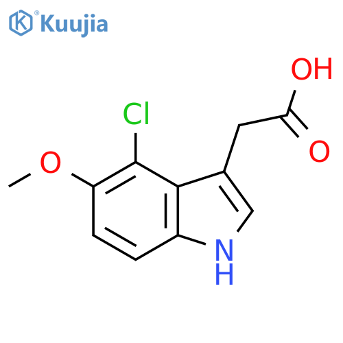 4-Chloro-5-methoxyindole-3-acetic acid structure